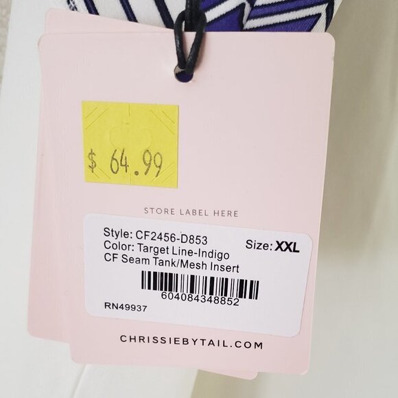 CHRISSIE by Tail Target Line Top - Indigo - XXL - Picture 8 of 8